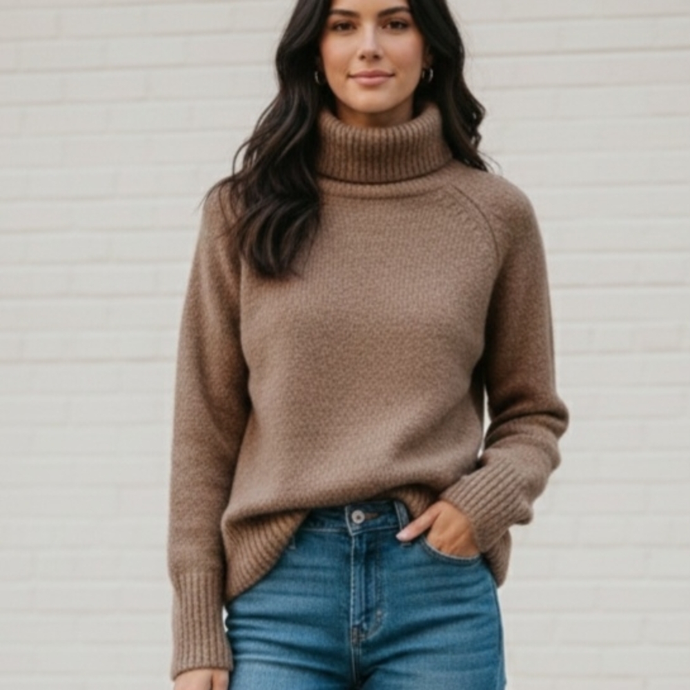 The Group by Babaton 100% heavy Alpaca Turtleneck Sweater - XXS
